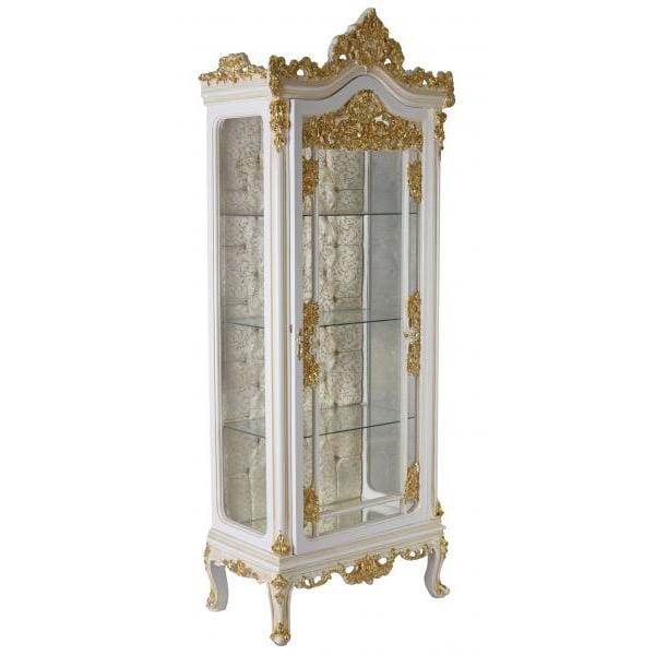 STANDVITRINE BAROCKSCHRANK VITRINE BAROCK VITRINENSCHRANK ANTIK - Palo24