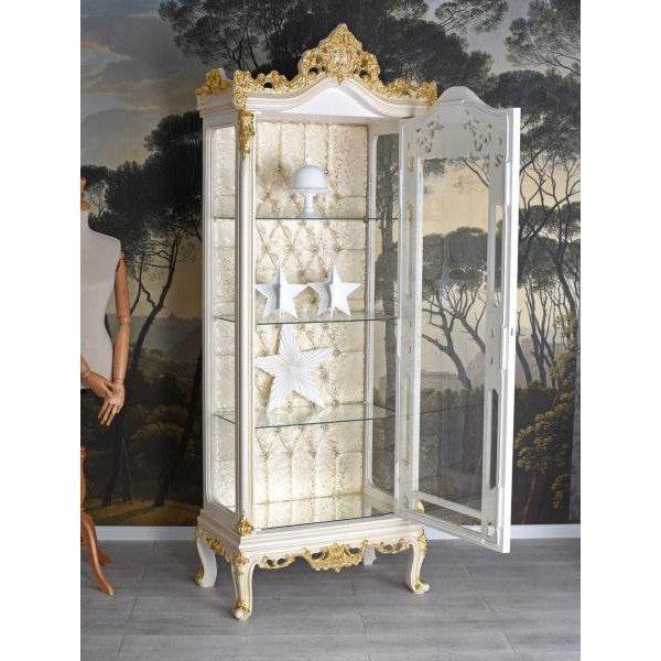 STANDVITRINE BAROCKSCHRANK VITRINE BAROCK VITRINENSCHRANK ANTIK - Palo24