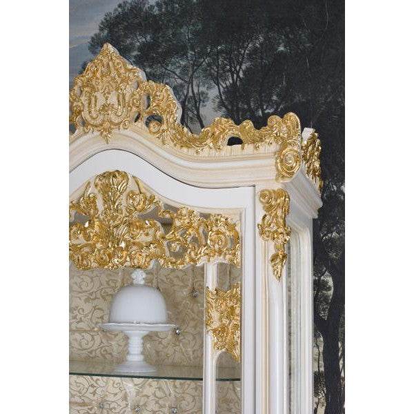 STANDVITRINE BAROCKSCHRANK VITRINE BAROCK VITRINENSCHRANK ANTIK - Palo24