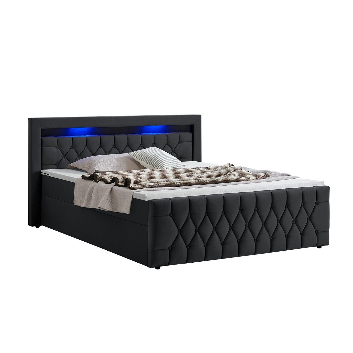 Boxspringbett 180x200 cm - Schwarz