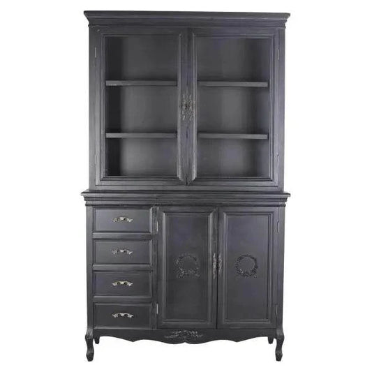 FRANZÖSISCHER VITRINENSCHRANK ANTIK BUFFET KÜCHENBUFFET KÜCHENANRICHTE - Palo24