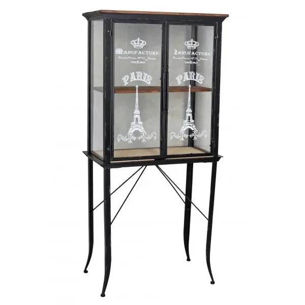 GLASVITRINE LOFT STUDIO VITRINENSCHRANK WOHNZIMMERSCHRANK SAMMELVITRINE - Palo24