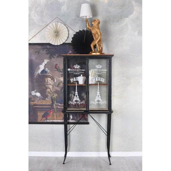 GLASVITRINE LOFT STUDIO VITRINENSCHRANK WOHNZIMMERSCHRANK SAMMELVITRINE - Palo24