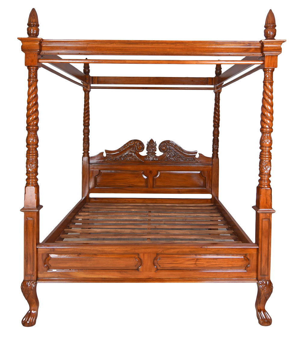 Französisches Himmelbett Antik Mahagoni