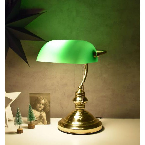 Banker Lampe BELLE EPOQUE Klassiker im Jugendstil