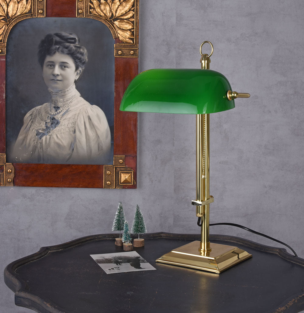 Banker Lampe Antik Bankerleuchte Retro