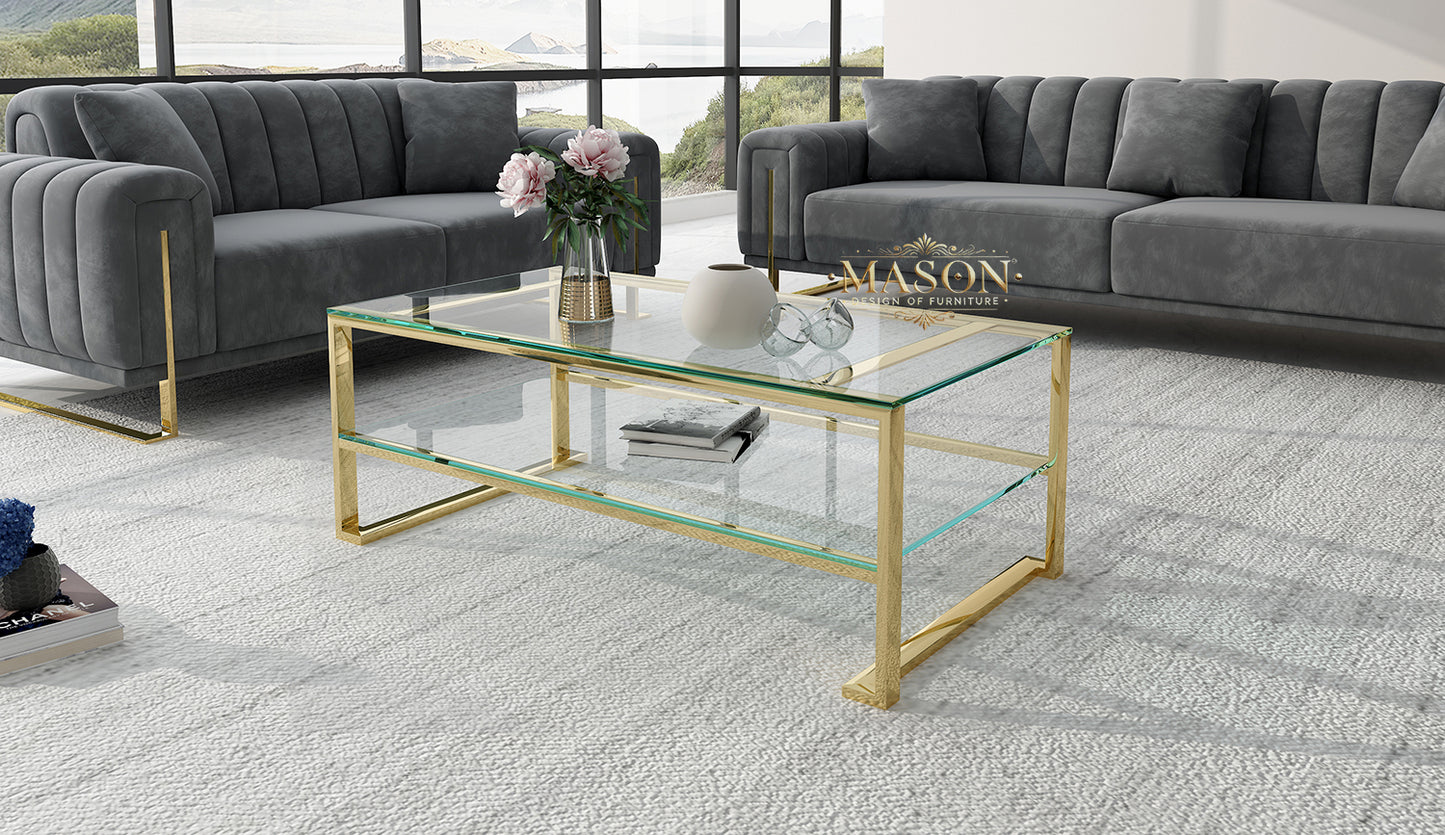 3er Sofa Set Garnitur Élégance