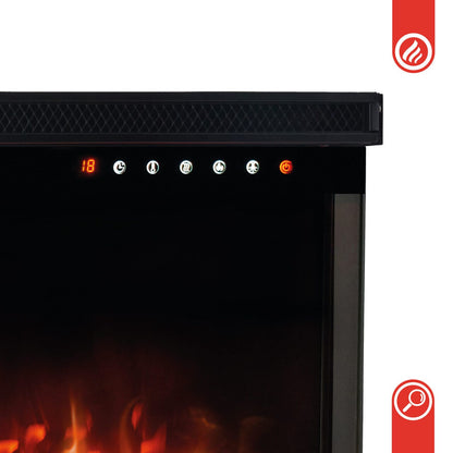 KAMINIO 3-in-1 Elektrokamin LEA - Panoramaview 42 Zoll Schwarz