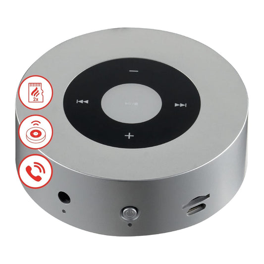 KAMINIO Knister Lautsprecher MORITZ - Soundbox Bluetooth Silber