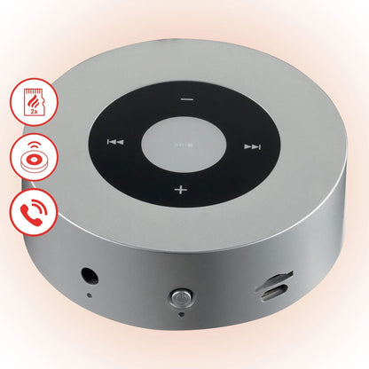KAMINIO Knister Lautsprecher MORITZ - Soundbox Bluetooth Silber