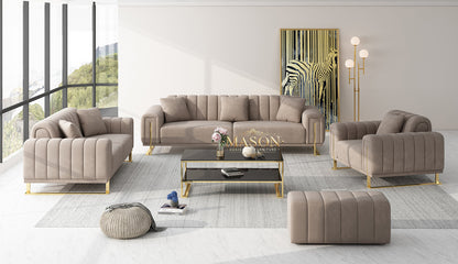 3er Sofa Set Garnitur Élégance