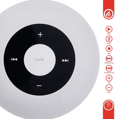 KAMINIO Knister Lautsprecher MORITZ - Soundbox Bluetooth Silber