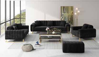 3er Sofa Set Garnitur Élégance
