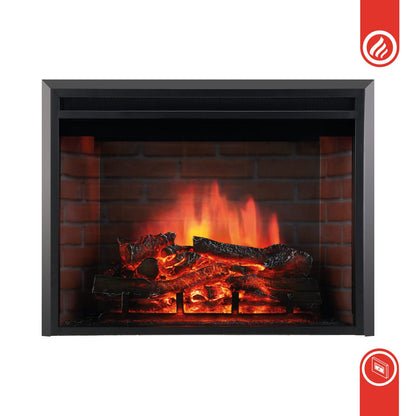 Kamineinsatz/Einbaukamin Luca 30 Zoll 900/1800 Watt Schwarz