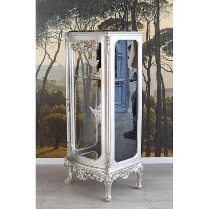 BAROCK VITRINE ANTIK VITRINENSCHRANK GLASVITRINE ROKOKO REGAL - Palo24