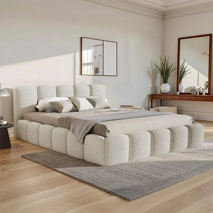 Polsterbett Inkl. Lattenrost - 180x200 cm Beige