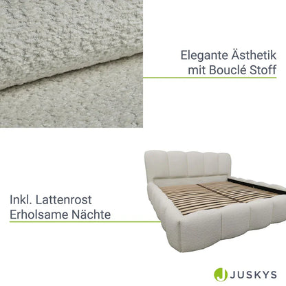 Polsterbett Inkl. Lattenrost - 180x200 cm Beige