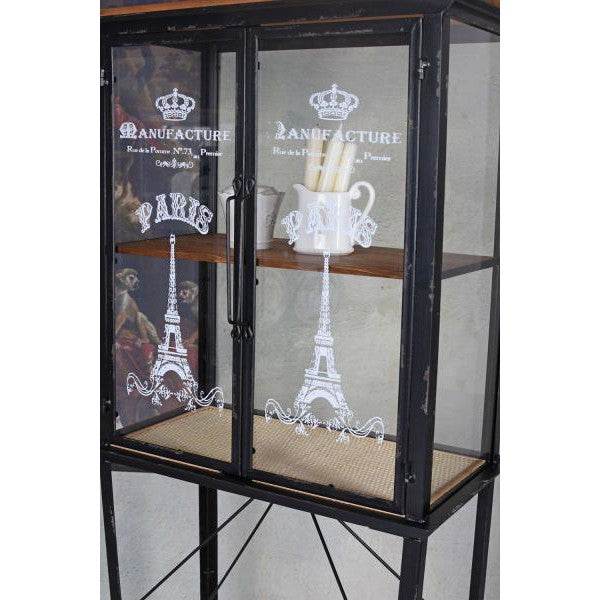 GLASVITRINE LOFT STUDIO VITRINENSCHRANK WOHNZIMMERSCHRANK SAMMELVITRINE - Palo24