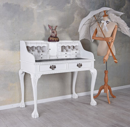Landhaus Sekretär Shabby Chic Schreibtisch Weiss