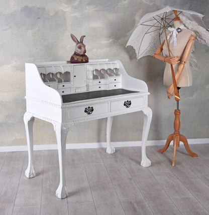 Landhaus Sekretär Shabby Chic Schreibtisch Weiss