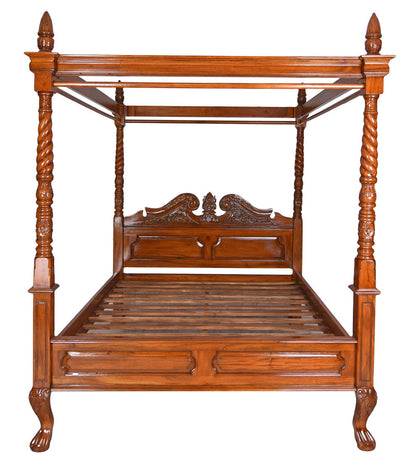 Französisches Himmelbett Antik Mahagoni