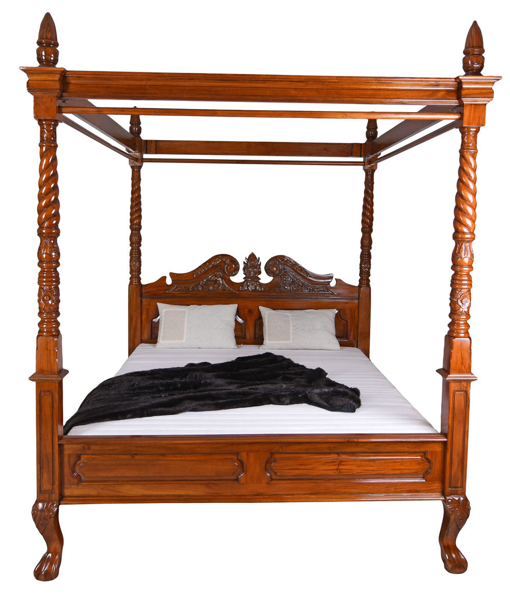 Französisches Himmelbett Antik Mahagoni