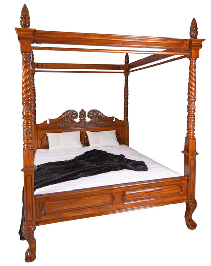 Französisches Himmelbett Antik Mahagoni