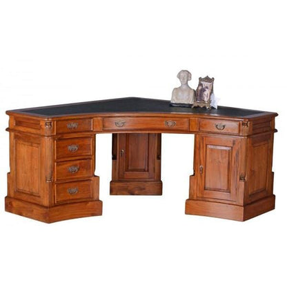 Eckschreibtisch Mahagoni Schreibtisch Corner Desk Antik
