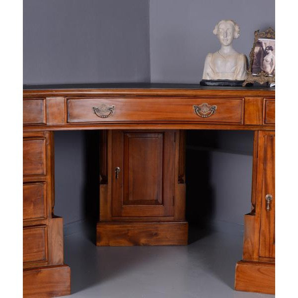 Eckschreibtisch Mahagoni Schreibtisch Corner Desk Antik
