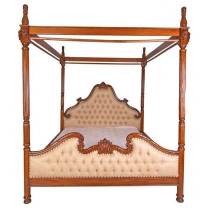 Canopy  Himmelbett Mahagoni Schädel 4 Pfosten 180x200cm