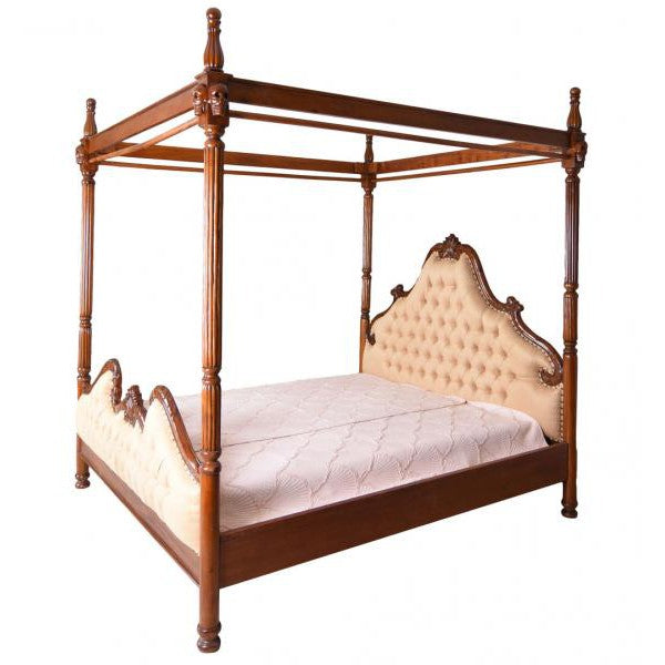 Canopy  Himmelbett Mahagoni Schädel 4 Pfosten 180x200cm