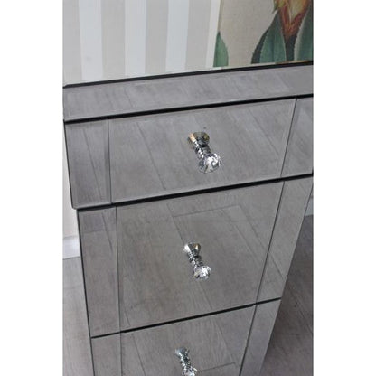 Schreibtisch verspiegelt Schreibpult Glas